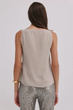 Hoss Intropia Colette. Top romántico Gris Discount