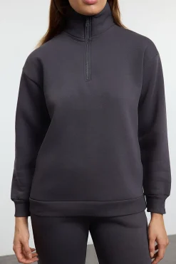 Trendyol Conjunto chándal jogging felpa polar gris Hot