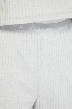 Trendyol Conjunto pijama canalé gris Clearance