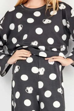 Gisela Conjunto pijama maxitopos Snoopy blanco Hot