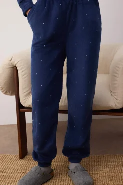 Trendyol Conjunto pijama polar lunares azul Best