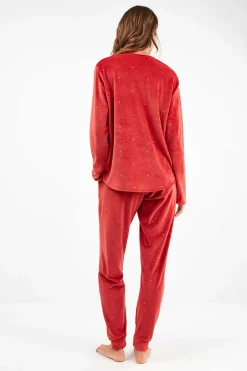 Gisela Conjunto pijama tejido polar elástico estampado