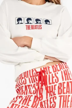 Gisela Conjunto pijama The Beatles punto interlock beige