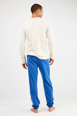 Gisela Conjunto pijama Tom & Jerry en punto interlock beige Outlet