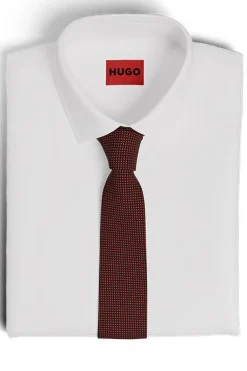HUGO Corbata seda Rojo Best