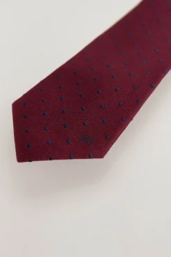 Pedro del Hierro Corbata seda natural Burdeos