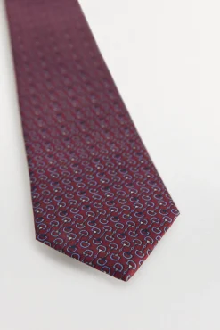 Pedro del Hierro Corbata seda natural Burdeos Best