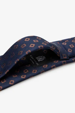 Cortefiel Corbata seda natural Azul marino Online