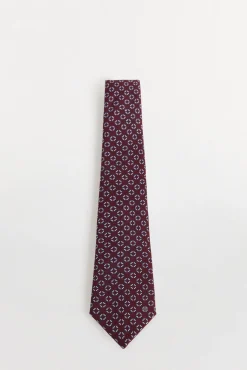 Pedro del Hierro Corbata seda natural Burdeos New