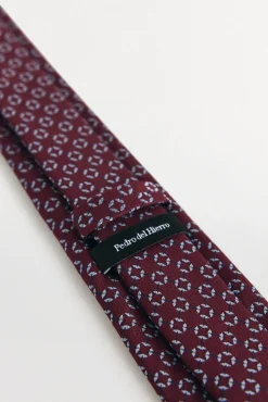 Pedro del Hierro Corbata seda natural Burdeos New