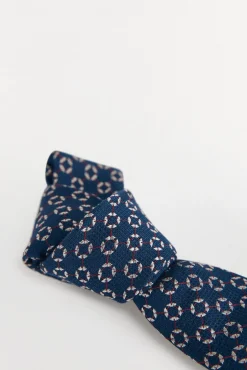 Pedro del Hierro Corbata seda natural Azul Discount