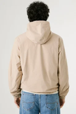 Pepe Jeans Cortavientos con logo en el pecho. beige Best