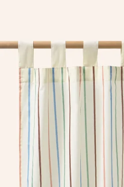 Calma House Cortina a rayas multicolor Camp estampado Online