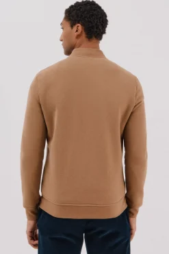 Cortefiel Cárdigan bomber tejido combinado Camel Best