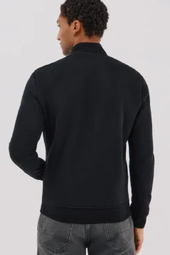 Cortefiel Cárdigan bomber tejido combinado Negro Outlet