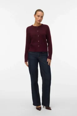 Vero Moda Cárdigan botones corazón Morado Outlet