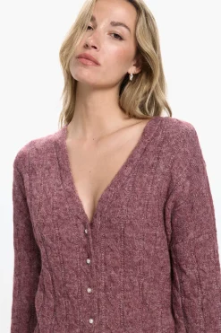 Vero Moda Cárdigan botones perla Rosa Outlet