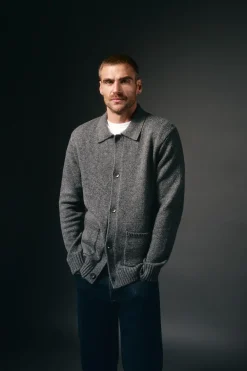 OOTO Cárdigan botones y dos bolsillos Gris Discount