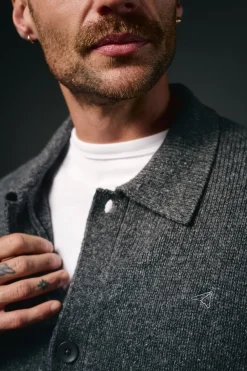 OOTO Cárdigan botones y dos bolsillos Gris Discount