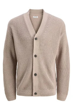 Jack & Jones Cárdigan básico cuello pico gris Best