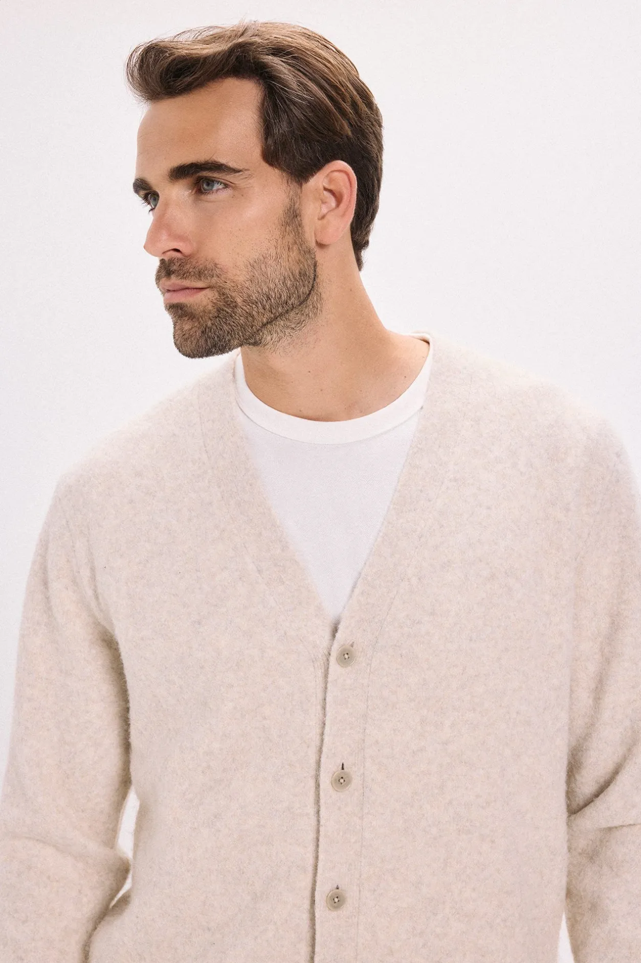 Jack & Jones Cárdigan básico de punto liso Beige Best