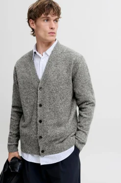 Jack & Jones Cárdigan básico de punto liso Gris New