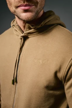 OOTO Cárdigan con capucha Marr&oacute;n Hot