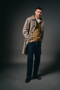 OOTO Cárdigan con capucha Marr&oacute;n Hot