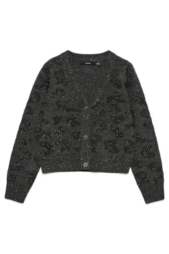 Vero Moda Cárdigan corto de manga larga Gris oscuro Clearance