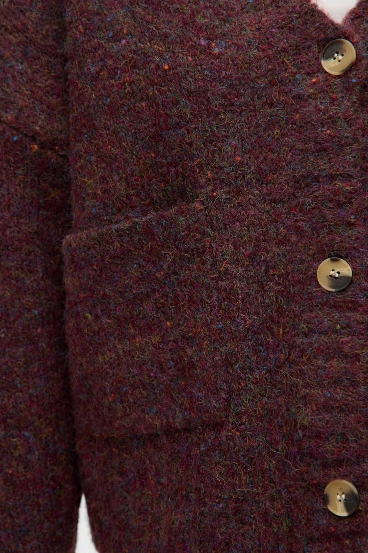 Vero Moda Cárdigan corto de manga larga con bolsillos Morado Discount