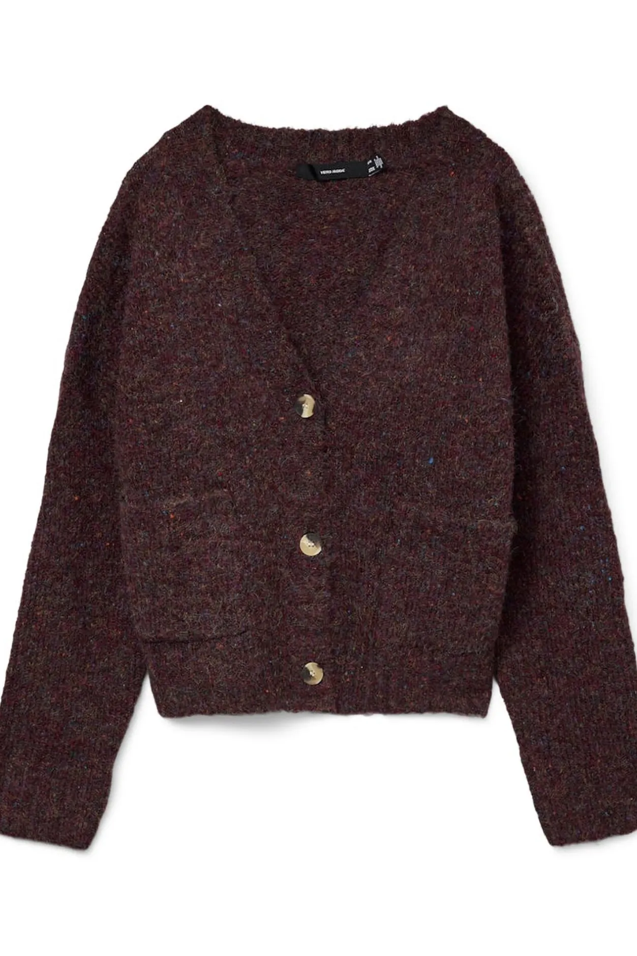 Vero Moda Cárdigan corto de manga larga con bolsillos Morado Discount