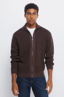 Springfield Cárdigan cremallera estampado