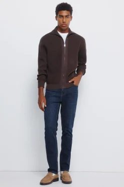 Springfield Cárdigan cremallera estampado