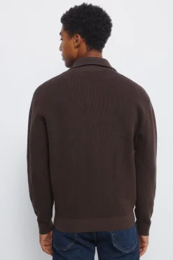 Springfield Cárdigan cremallera estampado