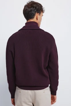 Springfield Cárdigan cremallera burdeos Online