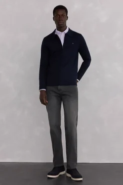 Pedro del Hierro Cárdigan cremallera Azul Discount