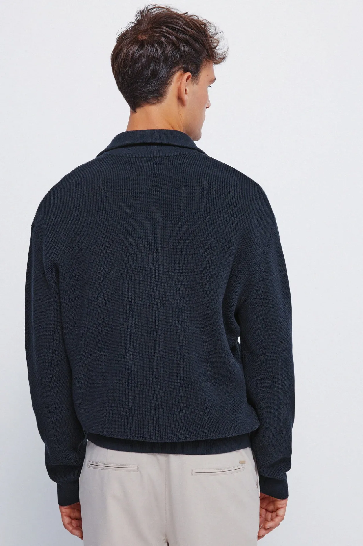 Springfield Cárdigan cremallera azul Best