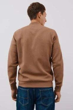 Cortefiel Cárdigan cuello bomber Beige Outlet