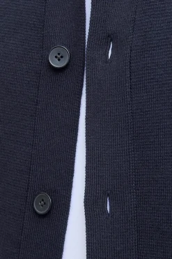 Jack & Jones Cárdigan cuello polo Azul marino Clearance