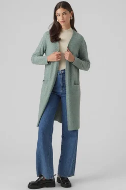 Vero Moda Cárdigan de mujer largo con manga larga Verde Outlet