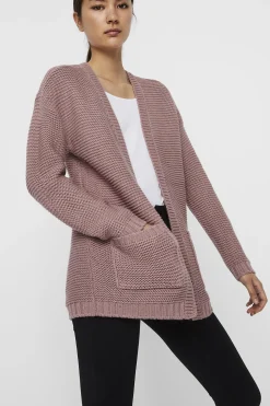 Vero Moda Cárdigan de mujer manga larga con botones Lila New