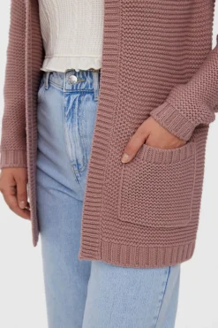 Vero Moda Cárdigan de mujer manga larga con botones Lila New