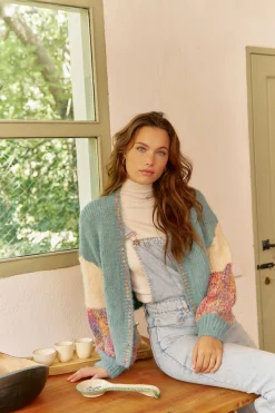 Jaase Cárdigan de punto Turquesa Outlet