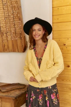 Jaase Cárdigan de punto Amarillo Outlet