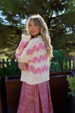 Jaase Cárdigan de punto Rosa Clearance