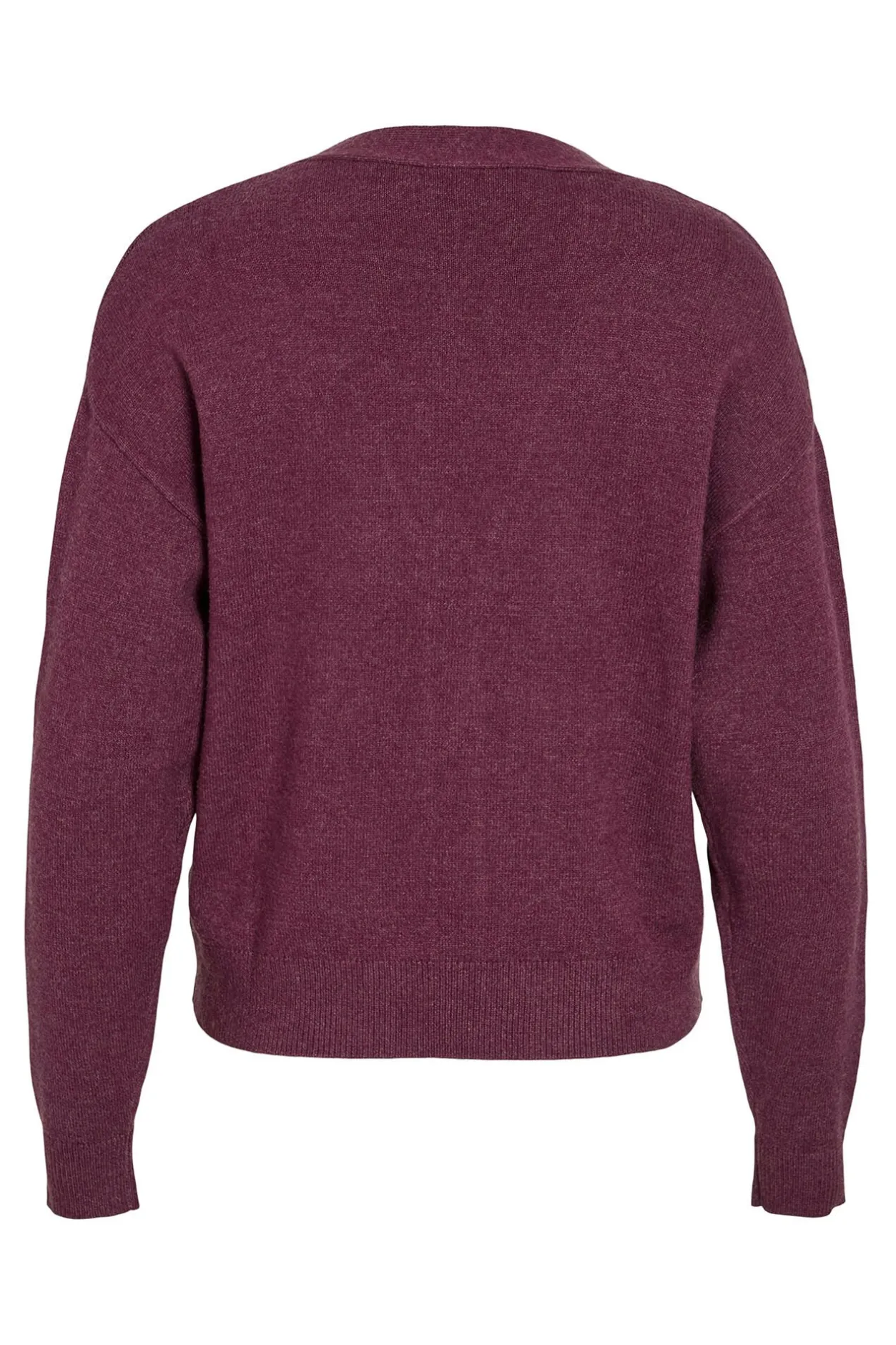 Vila Cárdigan de punto abotonado con viscosa Granate Best