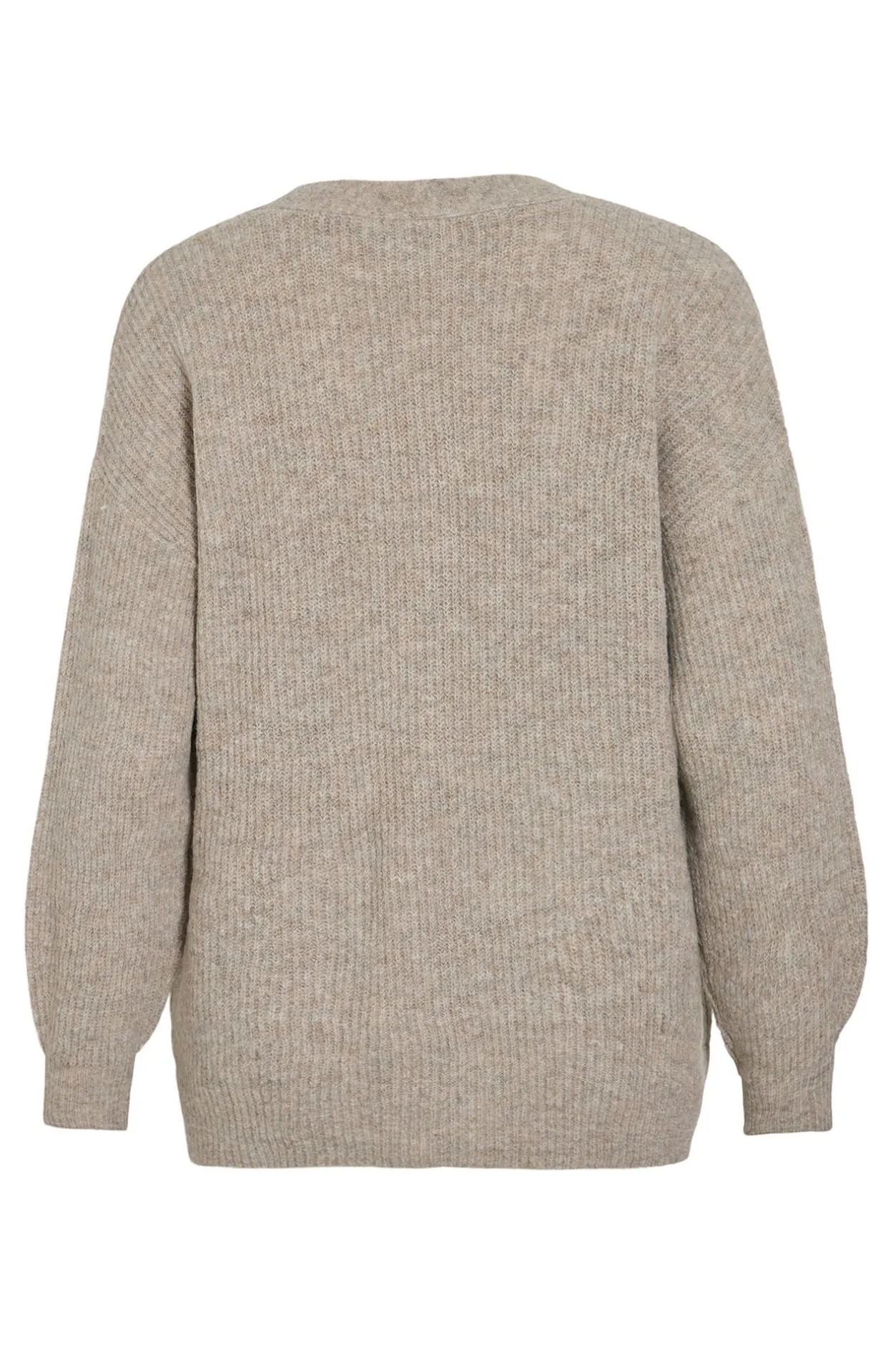 Vila Cárdigan de punto canalé Marrón