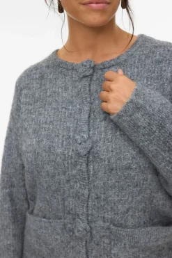 Vero Moda Curve Cárdigan de punto Curve Gris New