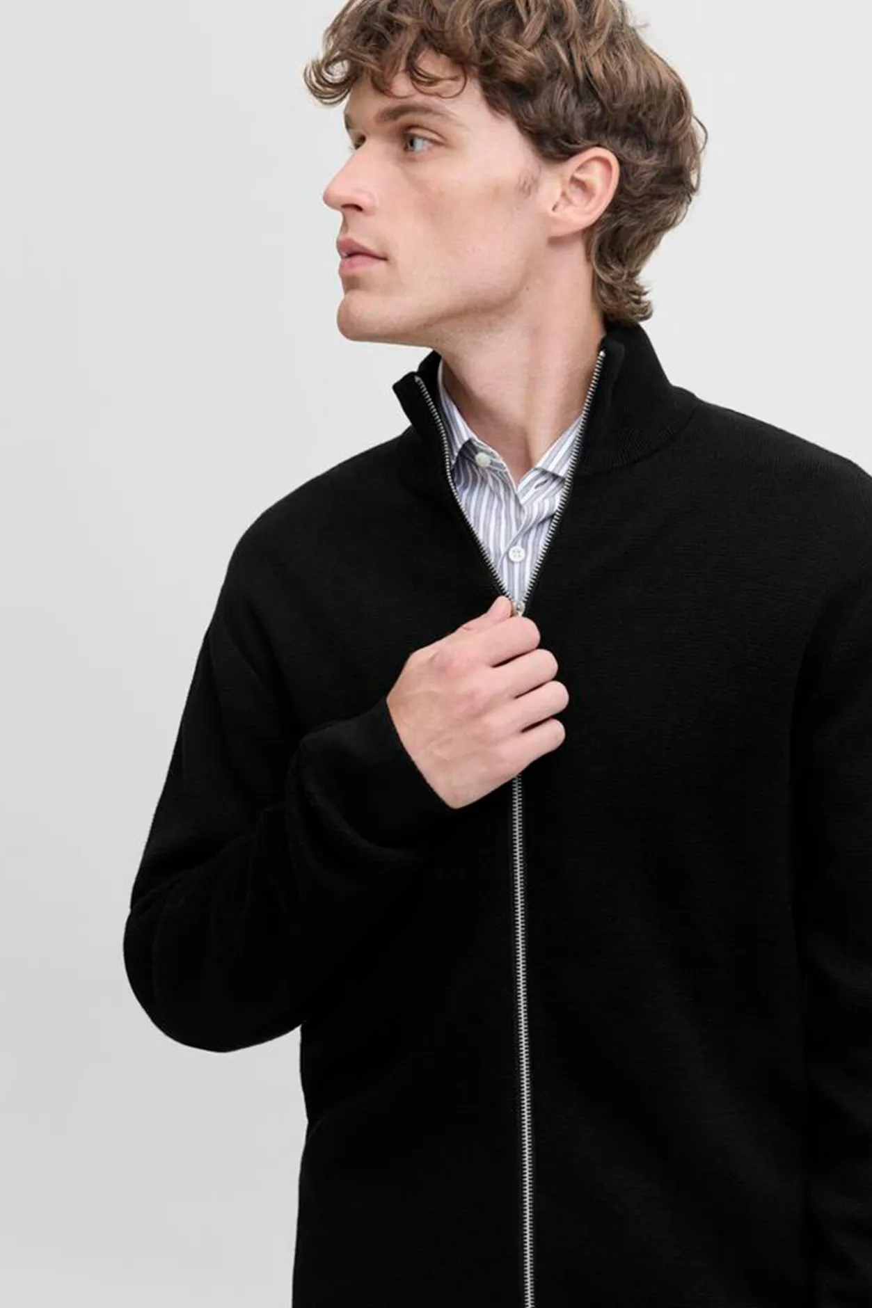 Jack & Jones Cárdigan de punto estructurado Negro Best