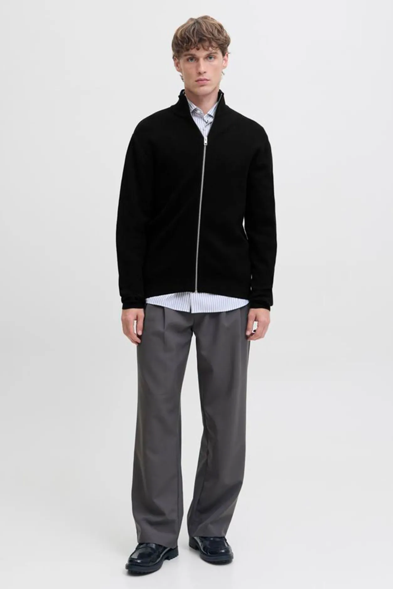 Jack & Jones Cárdigan de punto estructurado Negro Best